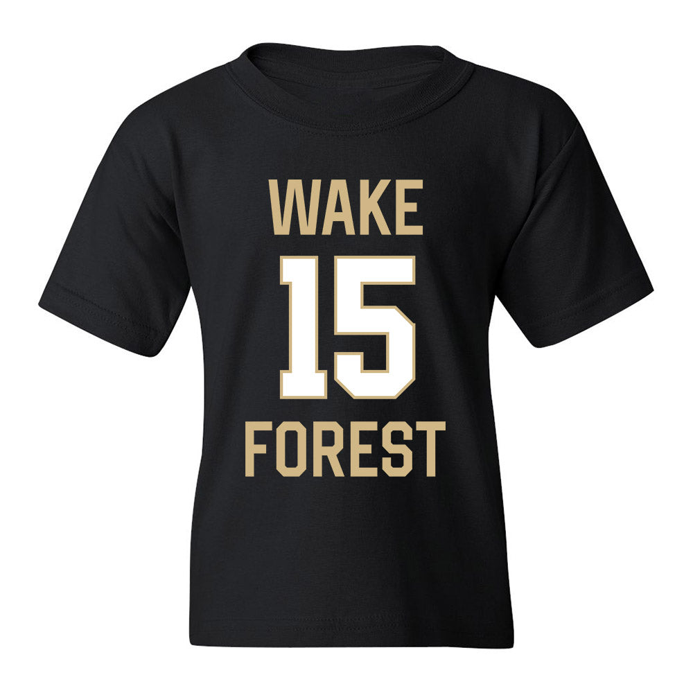 Wake Forest - NCAA Women's Basketball : Kennedy Moore - Sports Shersey Youth T-Shirt