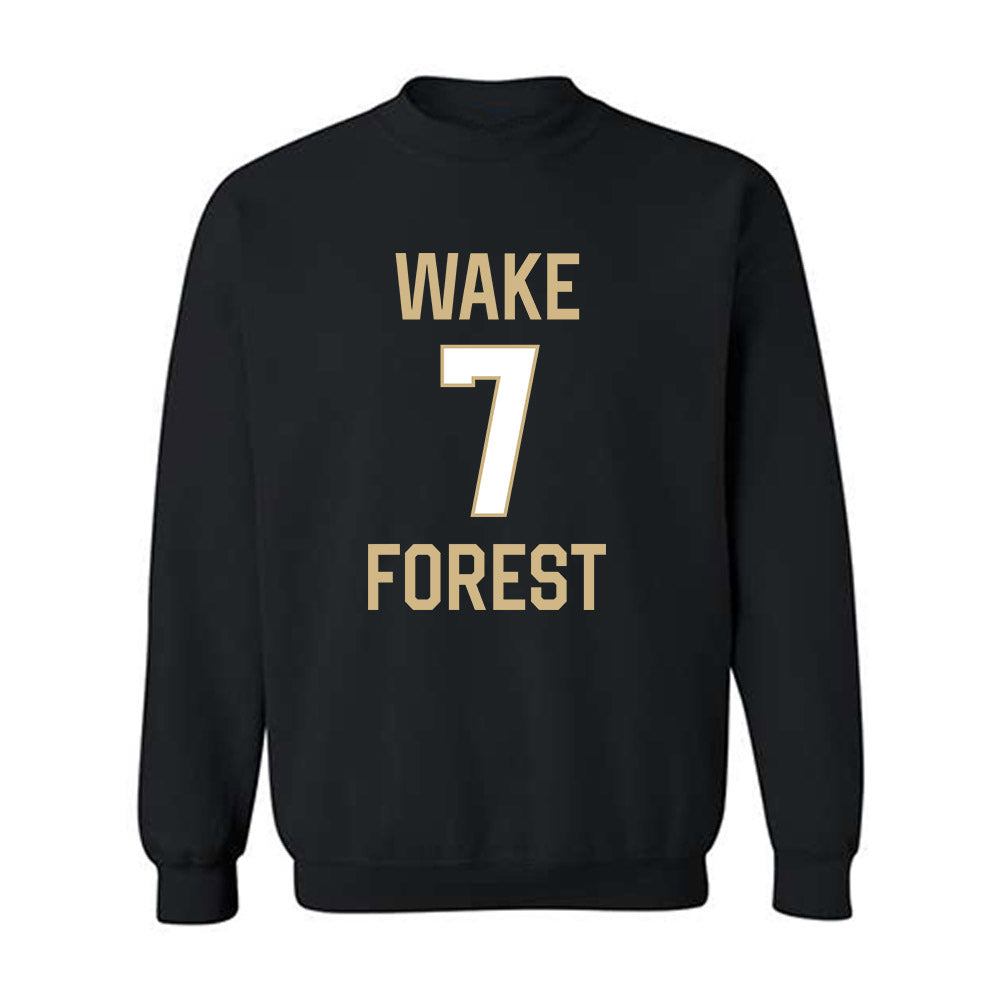 Wake Forest - NCAA Women's Basketball : Savannah Metcalfe - Sports Shersey Crewneck Sweatshirt-0