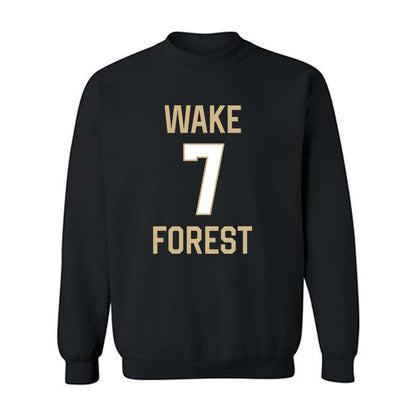 Wake Forest - NCAA Women's Basketball : Savannah Metcalfe - Sports Shersey Crewneck Sweatshirt-0