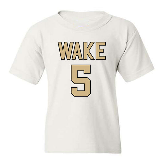 Wake Forest - NCAA Women's Basketball : Caitlyn Jones - Sports Shersey Youth T-Shirt-0