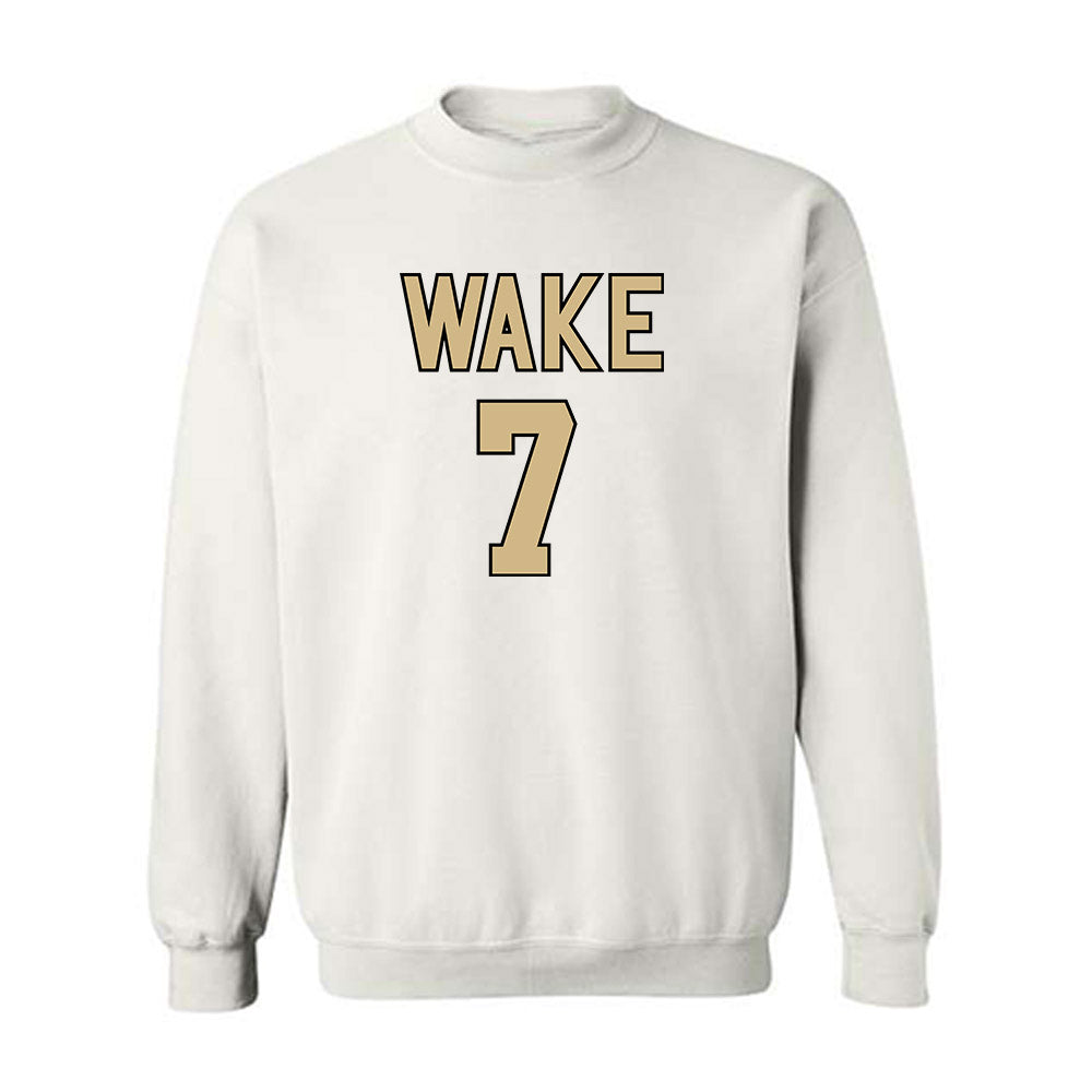 Wake Forest - NCAA Women's Basketball : Savannah Metcalfe - Sports Shersey Crewneck Sweatshirt-0
