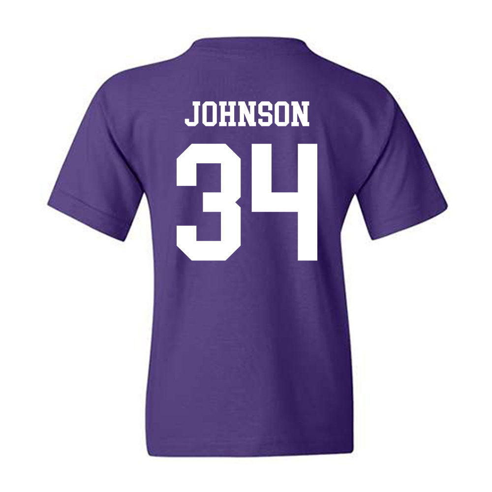 Kansas State - NCAA Men's Basketball : Nate Johnson - Classic Shersey Youth T-Shirt-1