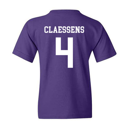Kansas State - NCAA Women's Basketball : Nastja Claessens - Classic Shersey Youth T-Shirt-1