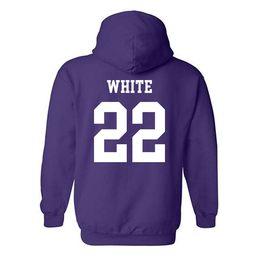 Kansas State - NCAA Women's Basketball : Ramiya White - Classic Shersey Hooded Sweatshirt-1