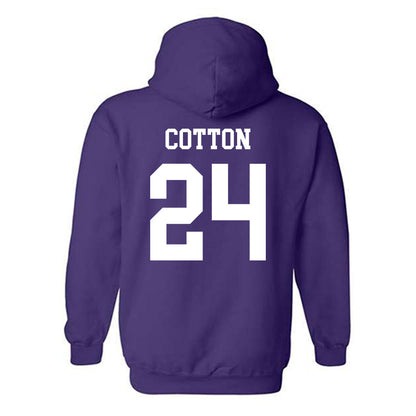 Kansas State - NCAA Women's Basketball : Jenessa Cotton - Classic Shersey Hooded Sweatshirt-1