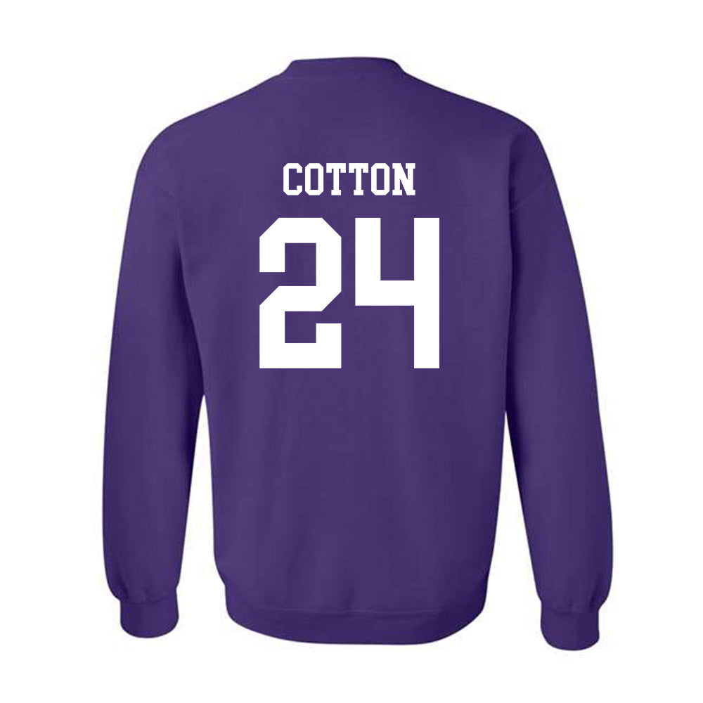 Kansas State - NCAA Women's Basketball : Jenessa Cotton - Classic Shersey Crewneck Sweatshirt-1