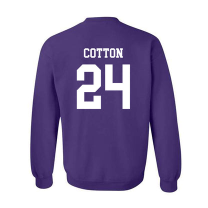 Kansas State - NCAA Women's Basketball : Jenessa Cotton - Classic Shersey Crewneck Sweatshirt-1