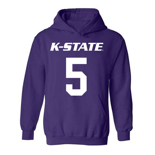 Kansas State - NCAA Men's Basketball : Spencer Bain - Classic Shersey Hooded Sweatshirt