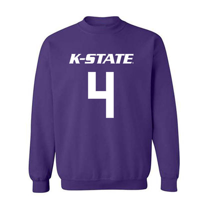 Kansas State - NCAA Women's Basketball : Nastja Claessens - Classic Shersey Crewneck Sweatshirt-0