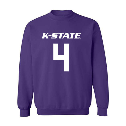 Kansas State - NCAA Women's Basketball : Nastja Claessens - Classic Shersey Crewneck Sweatshirt-0