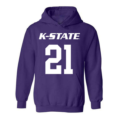 Kansas State - NCAA Men's Basketball : Khamari McGriff - Classic Shersey Hooded Sweatshirt-0