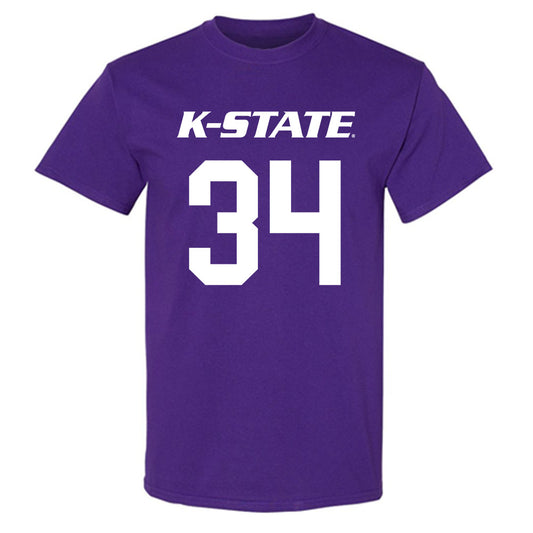 Kansas State - NCAA Men's Basketball : Nate Johnson - Classic Shersey T-Shirt-0