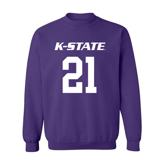 Kansas State - NCAA Men's Basketball : Khamari McGriff - Classic Shersey Crewneck Sweatshirt-0