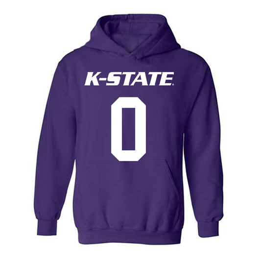 Kansas State - NCAA Men's Basketball : Elias Rapieque - Classic Shersey Hooded Sweatshirt-0