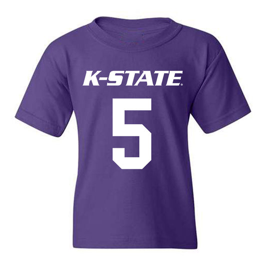 Kansas State - NCAA Men's Basketball : Spencer Bain - Classic Shersey Youth T-Shirt