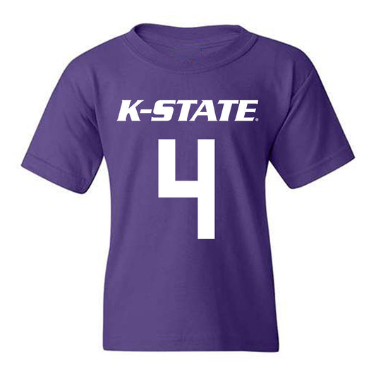 Kansas State - NCAA Men's Basketball : Pj Haggerty - Classic Shersey Youth T-Shirt-0
