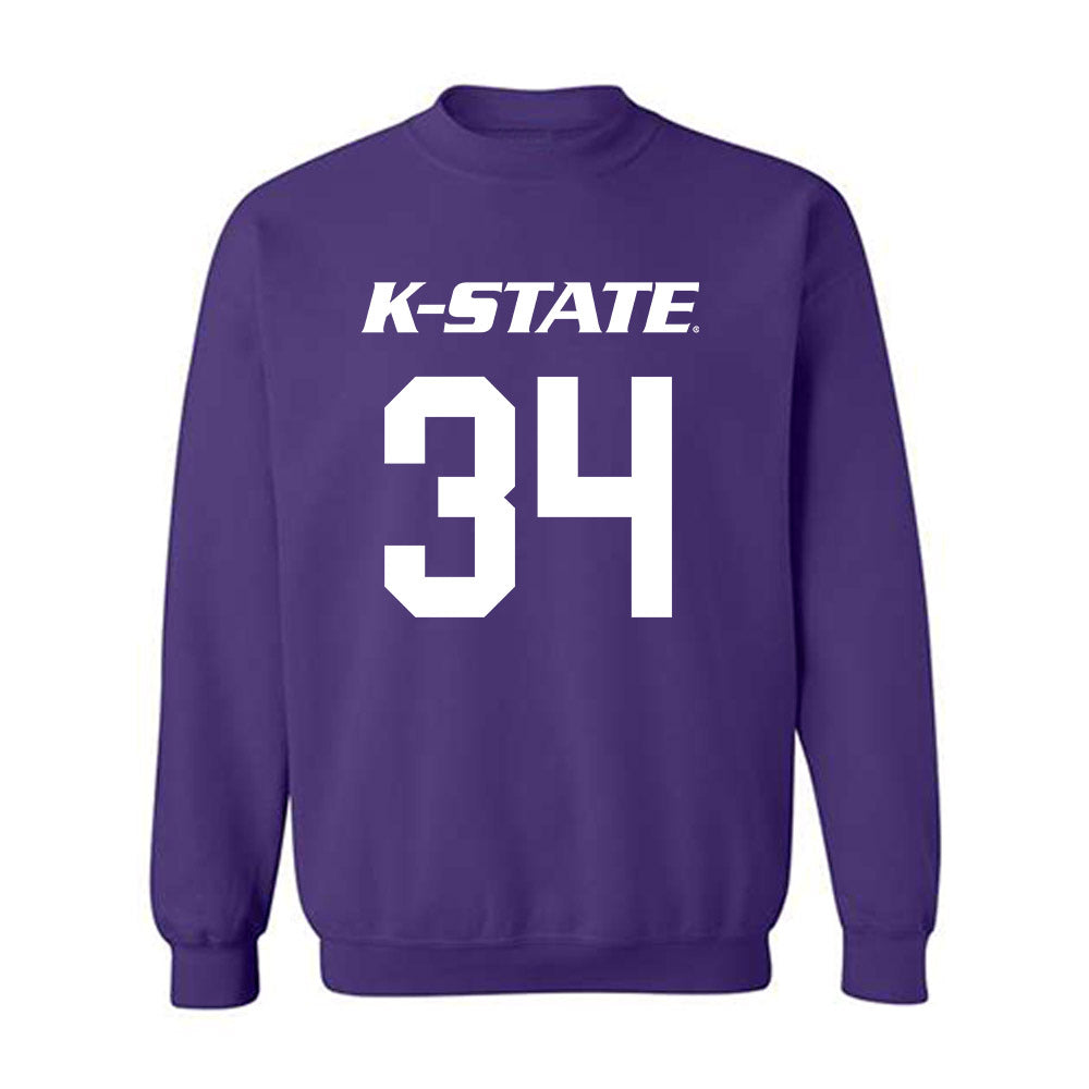 Kansas State - NCAA Men's Basketball : Nate Johnson - Classic Shersey Crewneck Sweatshirt-0