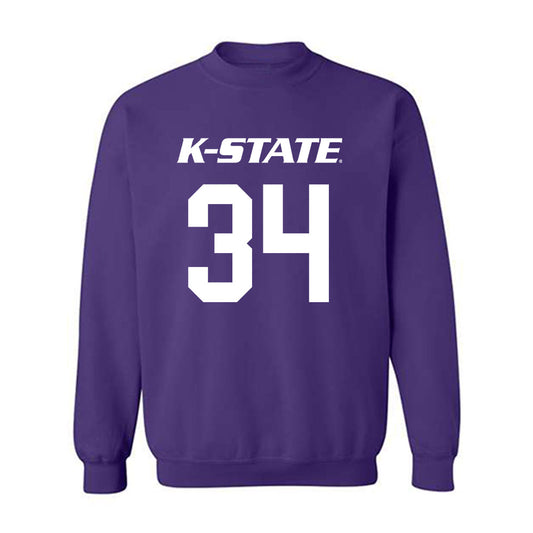 Kansas State - NCAA Men's Basketball : Nate Johnson - Classic Shersey Crewneck Sweatshirt-0