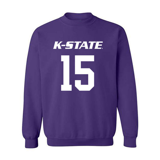 Kansas State - NCAA Men's Basketball : Taj Manning - Classic Shersey Crewneck Sweatshirt