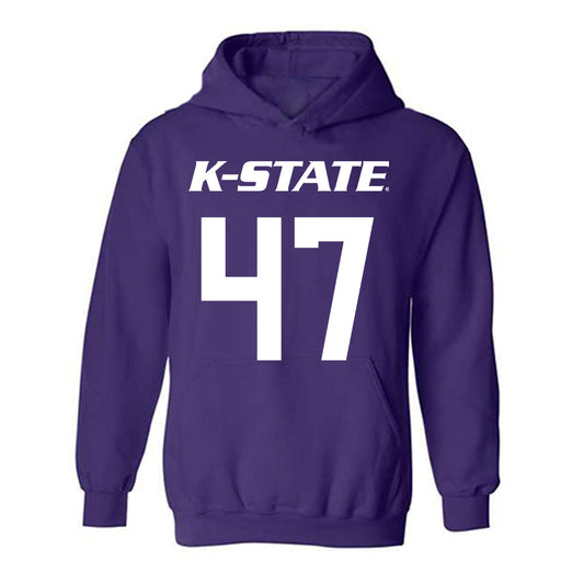 Kansas State - NCAA Men's Basketball : Andrej Kostic - Classic Shersey Hooded Sweatshirt-0