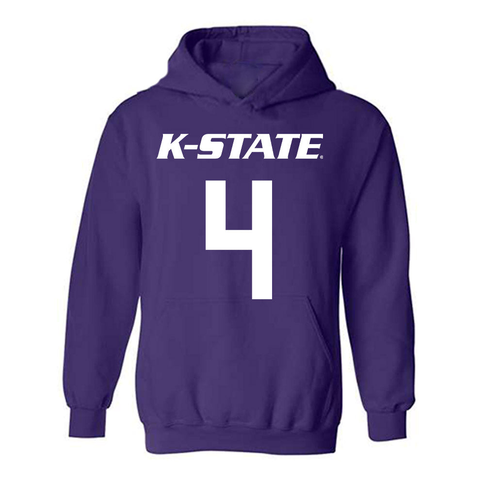 Kansas State - NCAA Women's Basketball : Nastja Claessens - Classic Shersey Hooded Sweatshirt-0