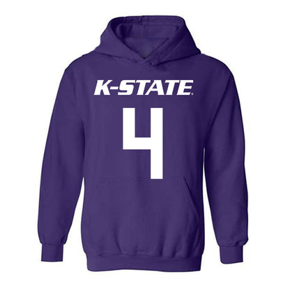 Kansas State - NCAA Men's Basketball : Pj Haggerty - Classic Shersey Hooded Sweatshirt-0