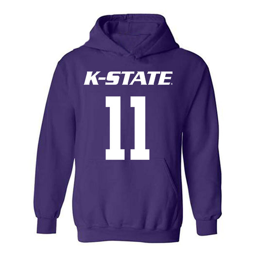 Kansas State - NCAA Men's Basketball : Brendan Hausen - Classic Shersey Hooded Sweatshirt