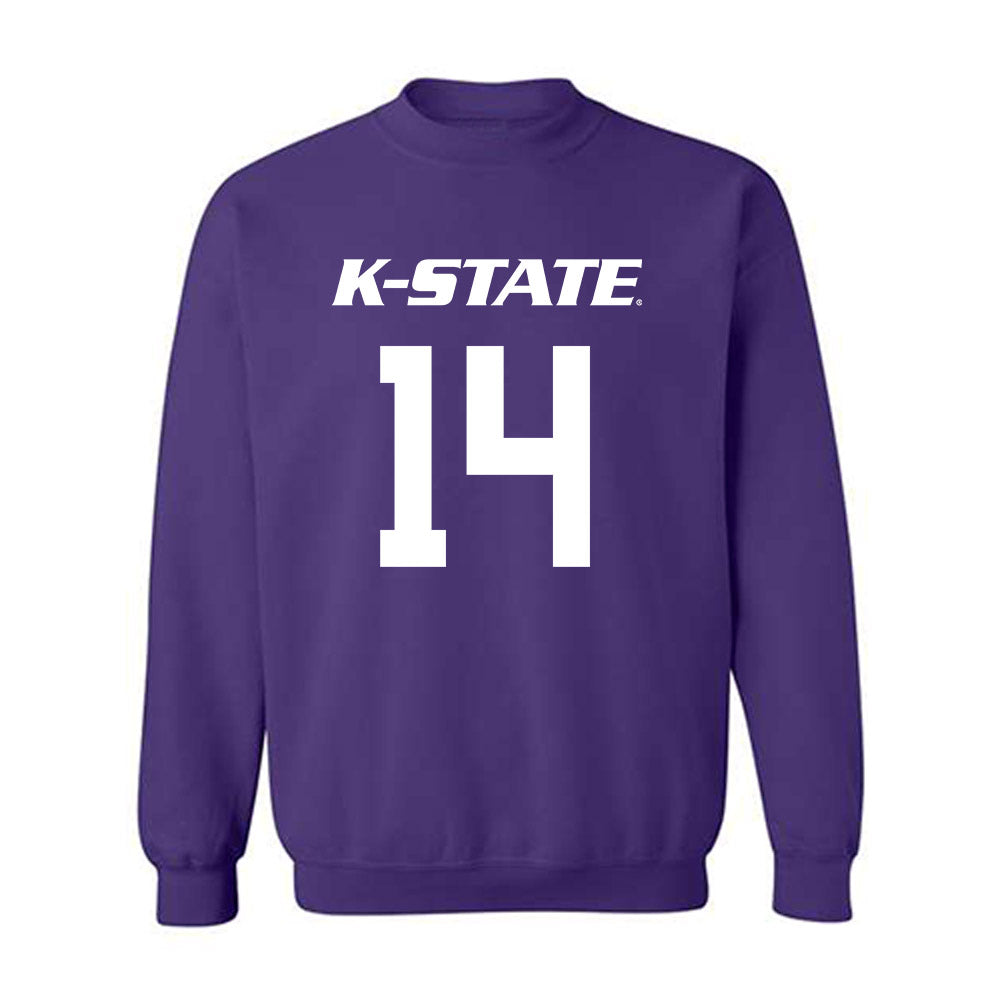 Kansas State - NCAA Men's Basketball : Mobi Ikegwuruka - Classic Shersey Crewneck Sweatshirt-0