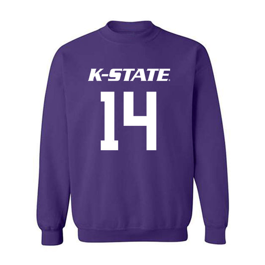 Kansas State - NCAA Men's Basketball : Mobi Ikegwuruka - Classic Shersey Crewneck Sweatshirt-0
