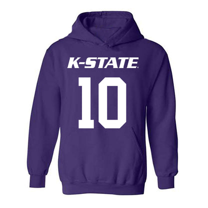 Kansas State - NCAA Men's Basketball : David Castillo - Classic Shersey Hooded Sweatshirt