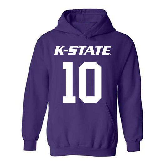 Kansas State - NCAA Men's Basketball : David Castillo - Classic Shersey Hooded Sweatshirt