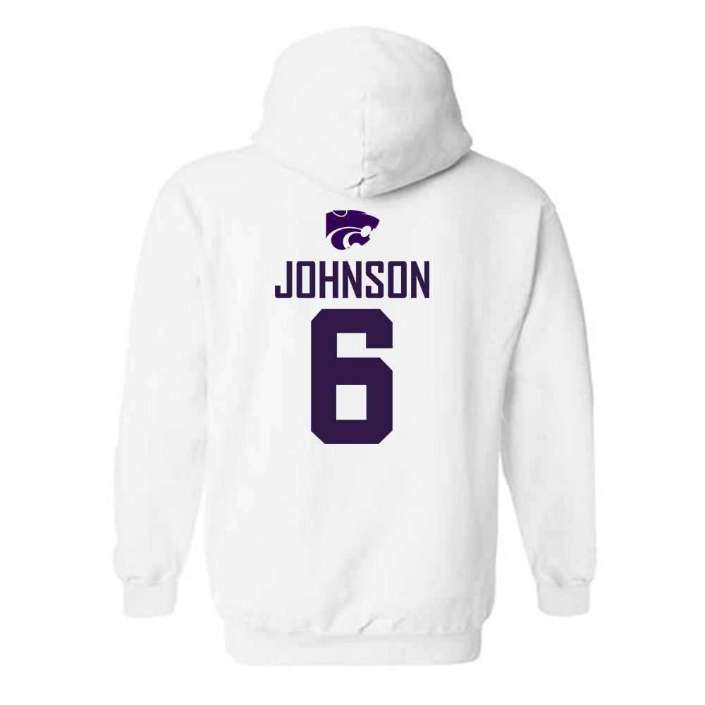 Kansas State - NCAA Men's Basketball : Marcus Johnson - Classic Shersey Hooded Sweatshirt-1