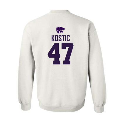 Kansas State - NCAA Men's Basketball : Andrej Kostic - Classic Shersey Crewneck Sweatshirt-1
