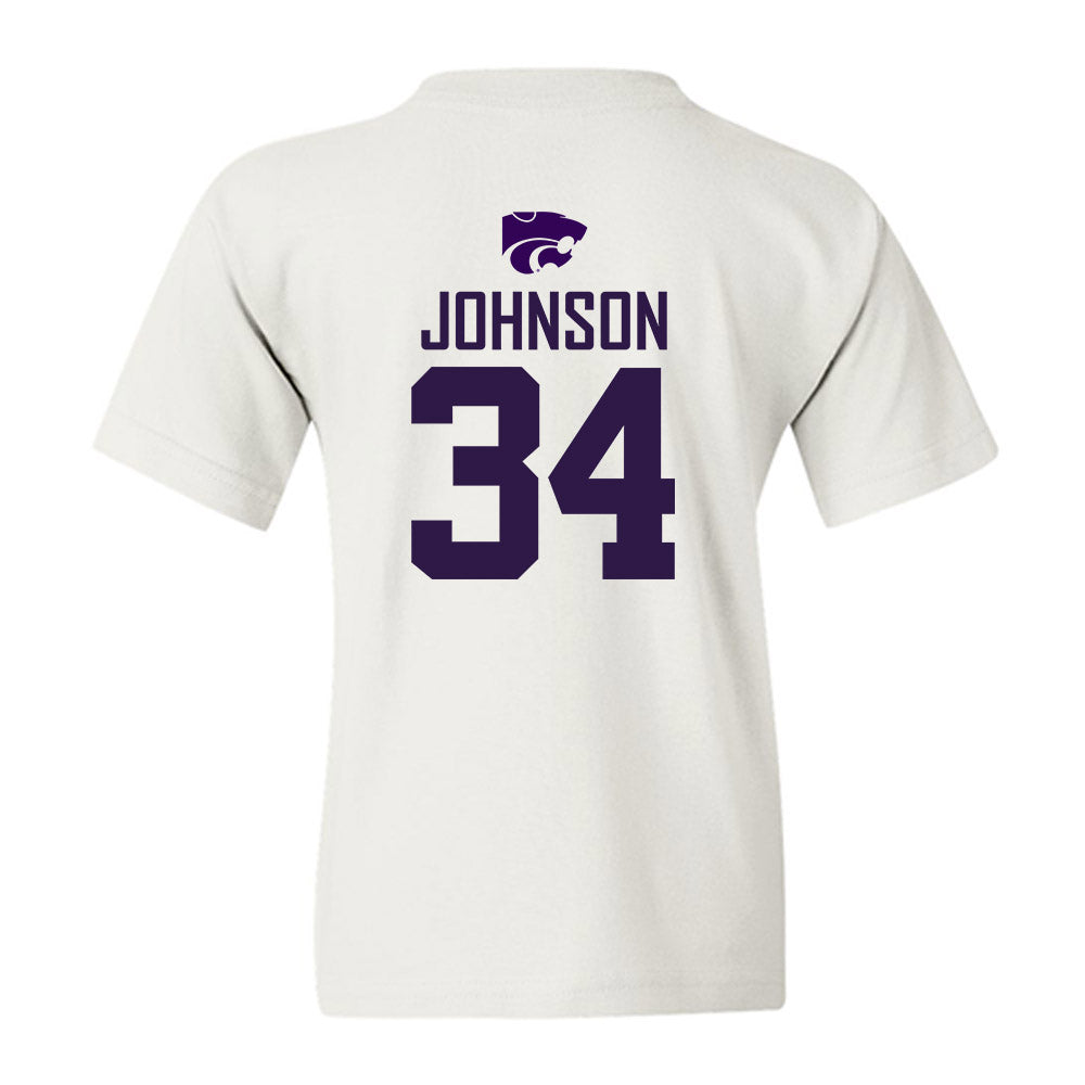 Kansas State - NCAA Men's Basketball : Nate Johnson - Classic Shersey Youth T-Shirt-1