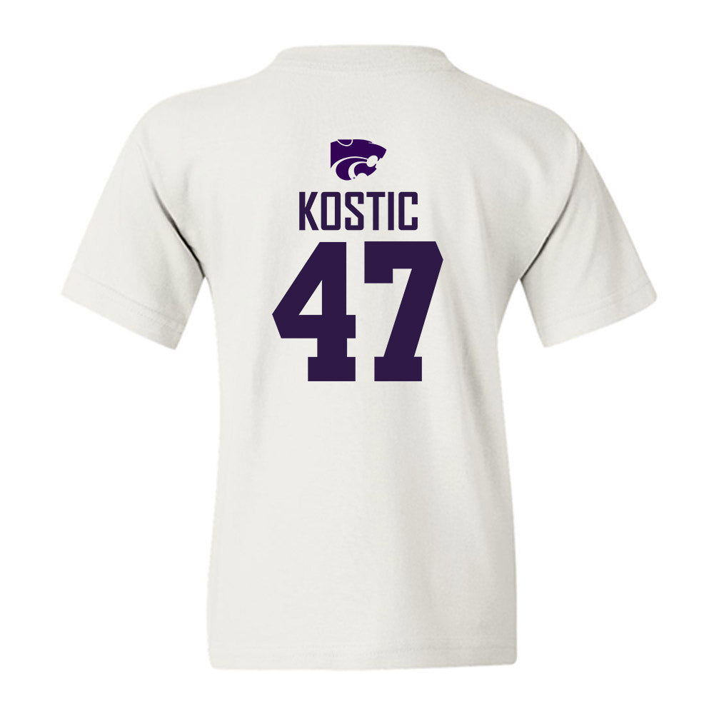 Kansas State - NCAA Men's Basketball : Andrej Kostic - Classic Shersey Youth T-Shirt-1