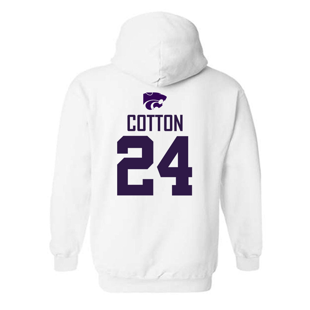 Kansas State - NCAA Women's Basketball : Jenessa Cotton - Classic Shersey Hooded Sweatshirt-1