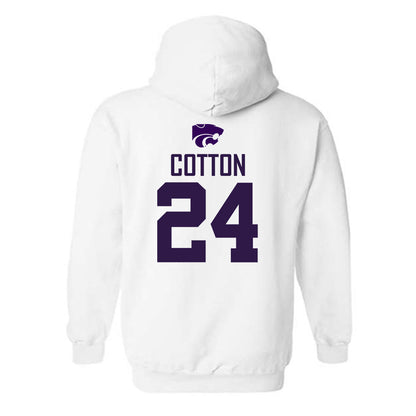 Kansas State - NCAA Women's Basketball : Jenessa Cotton - Classic Shersey Hooded Sweatshirt-1