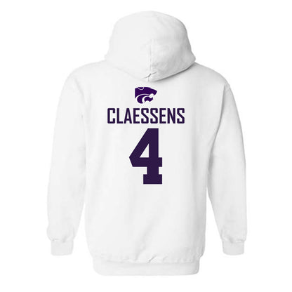 Kansas State - NCAA Women's Basketball : Nastja Claessens - Classic Shersey Hooded Sweatshirt-1