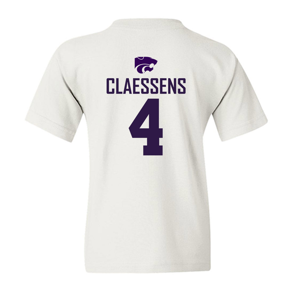 Kansas State - NCAA Women's Basketball : Nastja Claessens - Classic Shersey Youth T-Shirt-1