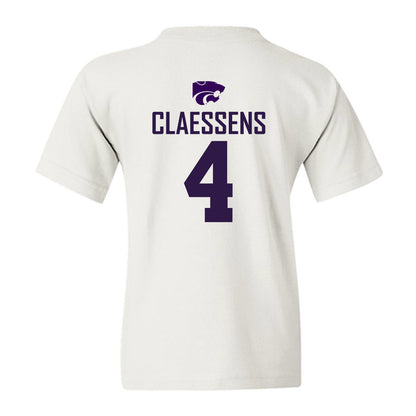Kansas State - NCAA Women's Basketball : Nastja Claessens - Classic Shersey Youth T-Shirt-1