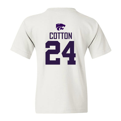 Kansas State - NCAA Women's Basketball : Jenessa Cotton - Classic Shersey Youth T-Shirt-1