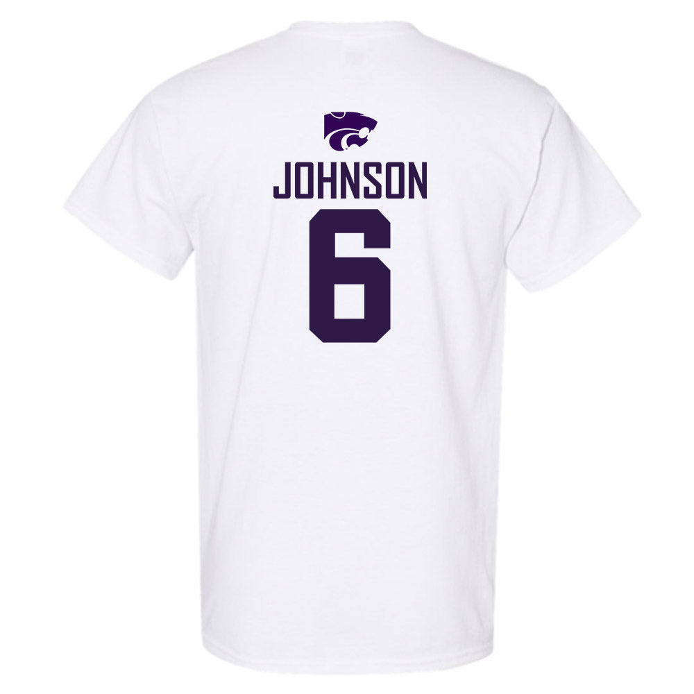 Kansas State - NCAA Men's Basketball : Marcus Johnson - Classic Shersey T-Shirt-1