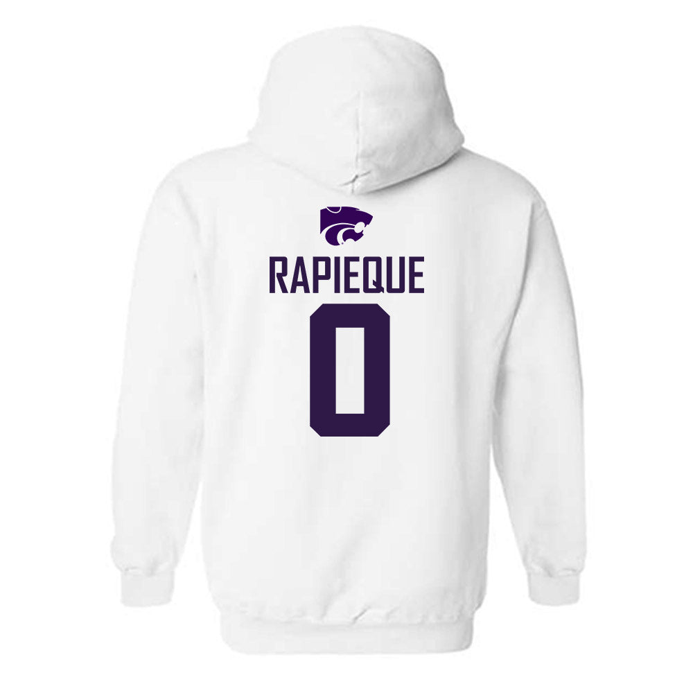 Kansas State - NCAA Men's Basketball : Elias Rapieque - Classic Shersey Hooded Sweatshirt-1