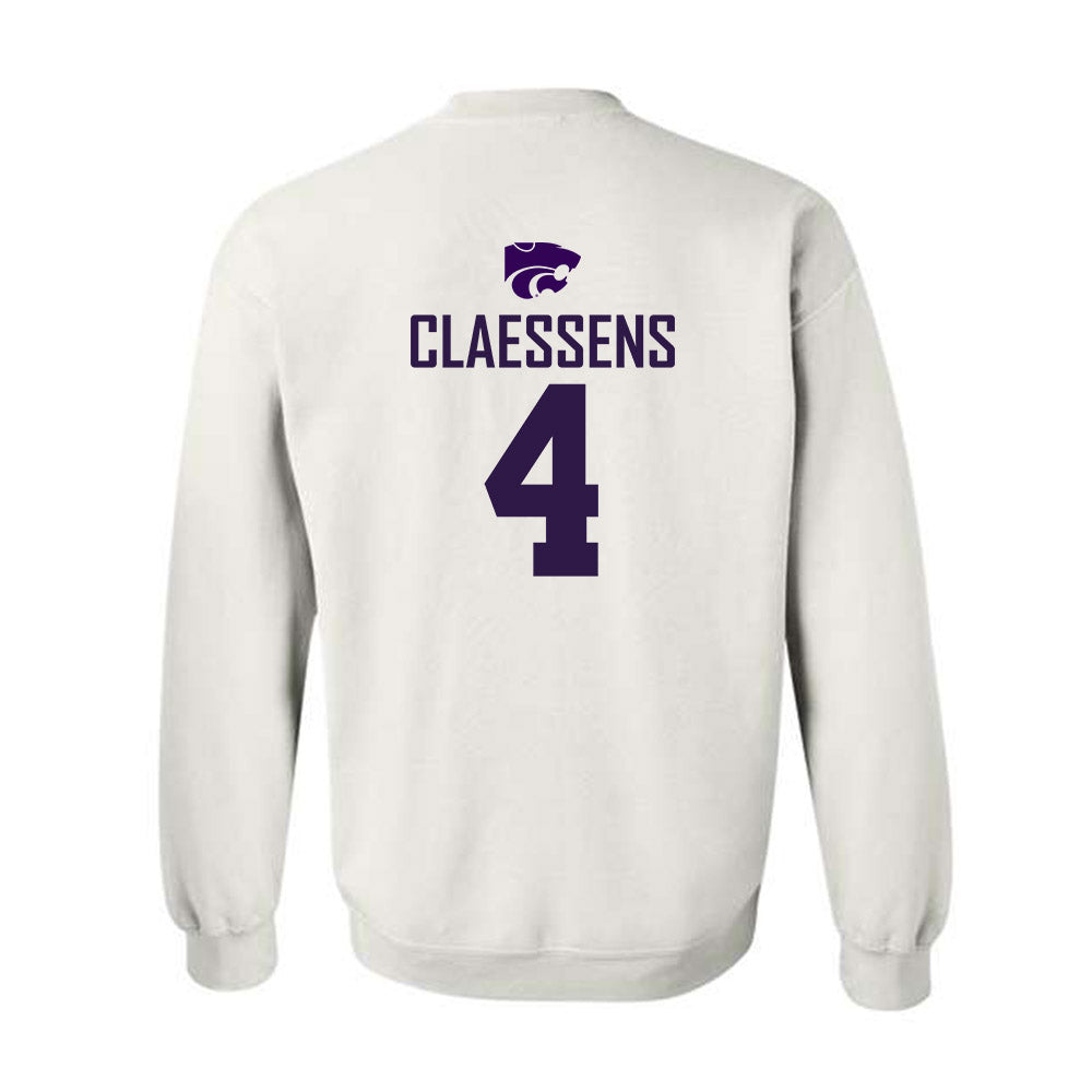 Kansas State - NCAA Women's Basketball : Nastja Claessens - Classic Shersey Crewneck Sweatshirt-1