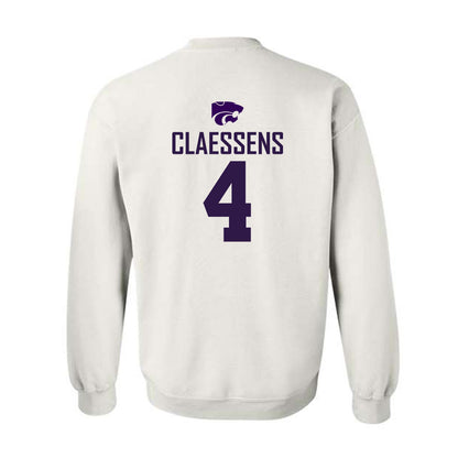 Kansas State - NCAA Women's Basketball : Nastja Claessens - Classic Shersey Crewneck Sweatshirt-1