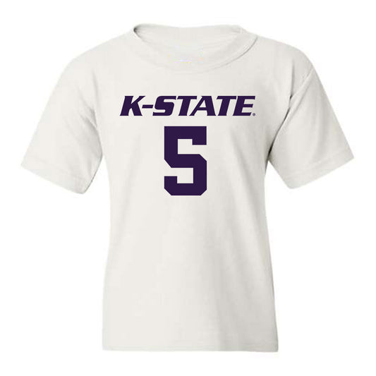 Kansas State - NCAA Men's Basketball : Spencer Bain - Classic Shersey Youth T-Shirt