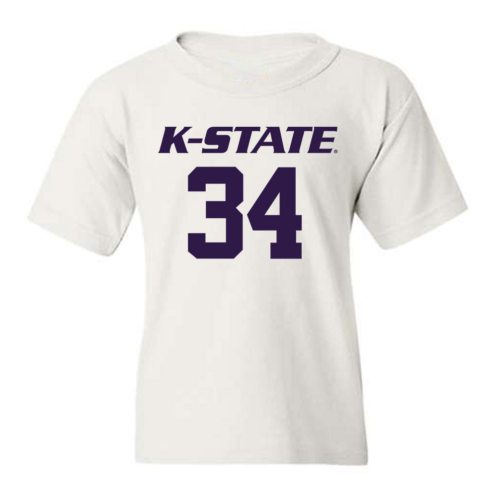 Kansas State - NCAA Men's Basketball : Nate Johnson - Classic Shersey Youth T-Shirt-0