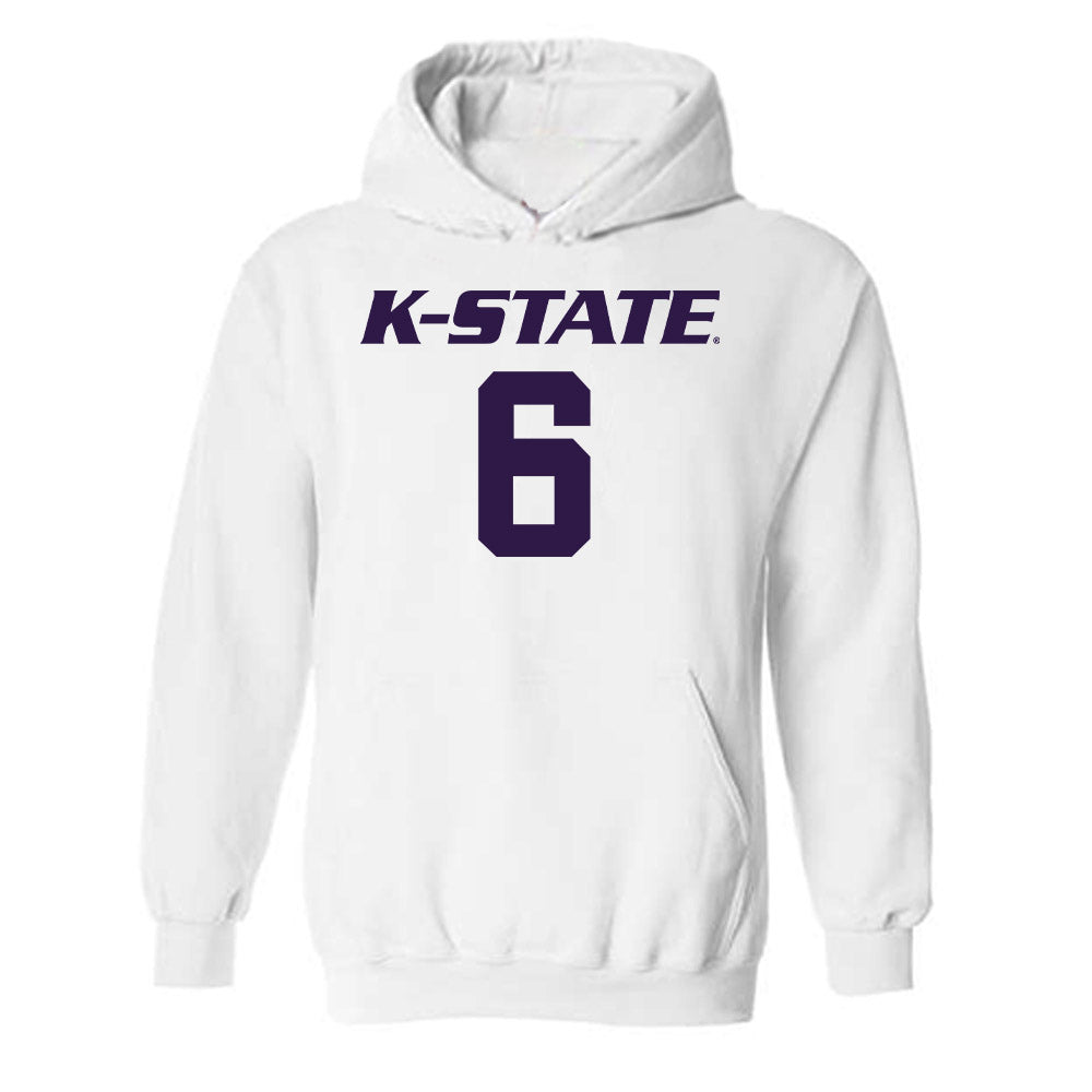 Kansas State - NCAA Men's Basketball : Marcus Johnson - Classic Shersey Hooded Sweatshirt-0
