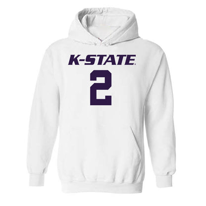 Kansas State - NCAA Men's Basketball : Exavier Wilson - Classic Shersey Hooded Sweatshirt-0