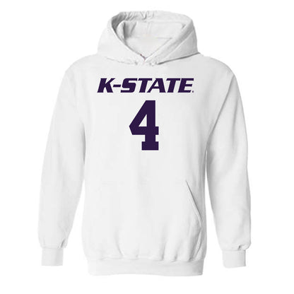 Kansas State - NCAA Women's Basketball : Nastja Claessens - Classic Shersey Hooded Sweatshirt-0